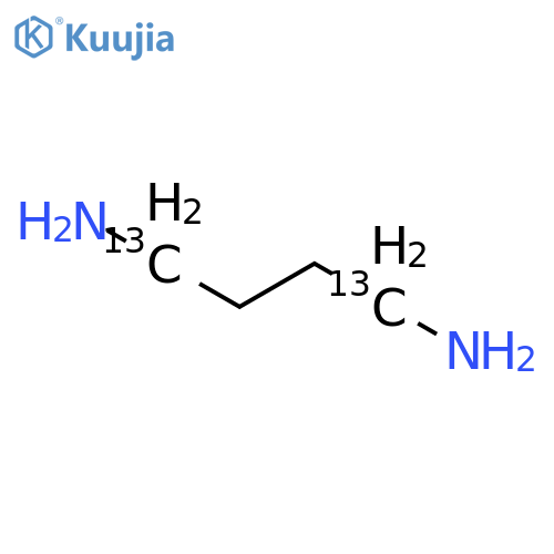 Putrescine-1,4-13C2 structure