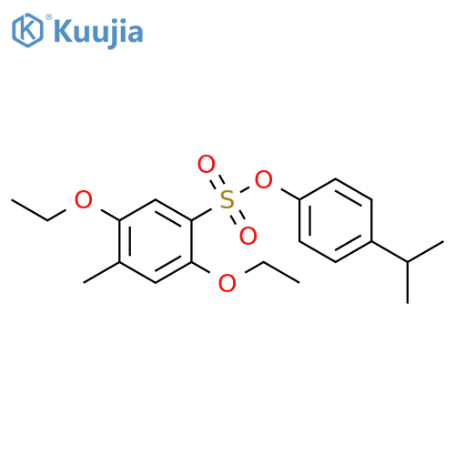 4-(propan-2-yl)phenyl 2,5-diethoxy-4-methylbenzene-1-sulfonate structure
