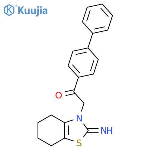 Ethanone,1-[1,1'-biphenyl]-4-yl-2-(4,5,6,7-tetrahydro-2-imino-3(2H)-benzothiazolyl)- structure