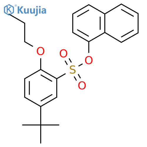 Naphthalen-1-yl 5-tert-butyl-2-propoxybenzene-1-sulfonate structure