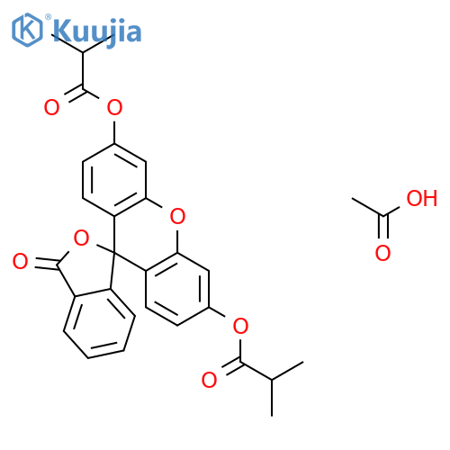 5(6)-Carboxyfluorescein Diisobutyrate structure