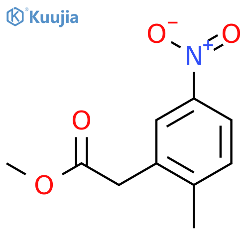 Methyl 2-(2-methyl-5-nitrophenyl)acetate structure