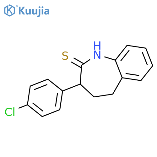 2H-1-Benzazepine-2-thione, 3-(4-chlorophenyl)-1,3,4,5-tetrahydro- structure