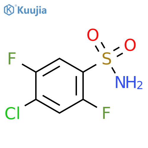 4-chloro-2,5-difluorobenzene-1-sulfonamide structure