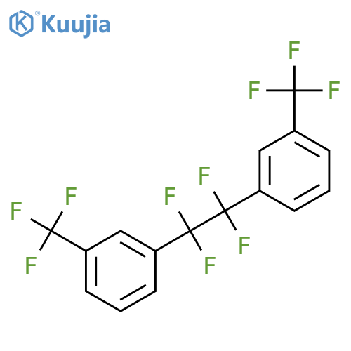 Benzene,1,1'-(tetrafluoro-1,2-ethanediyl)bis[3-(trifluoromethyl)- (9CI) structure