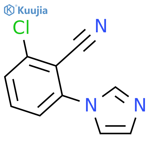2-chloro-6-(1H-imidazol-1-yl)benzenecarbonitrile structure