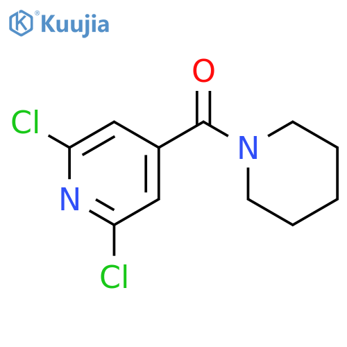 2,6-Dichloro-4-(piperidin-1-ylcarbonyl)pyridine structure