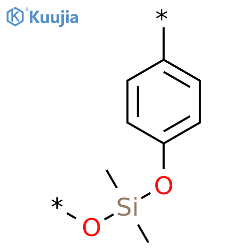 Poly[oxy(dimethylsilylene)oxy-1,4-phenylene] structure