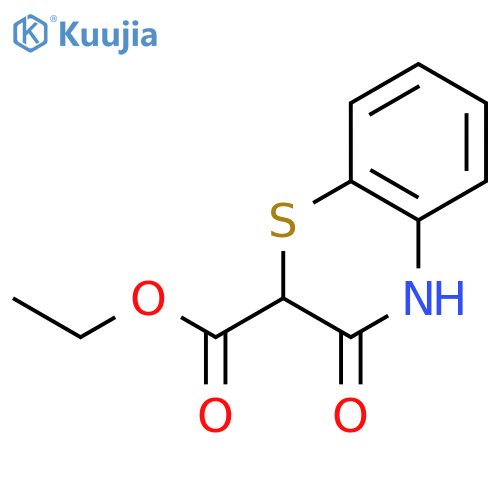 2H-1,4-Benzothiazine-2-carboxylic acid, 3,4-dihydro-3-oxo-, ethyl ester structure