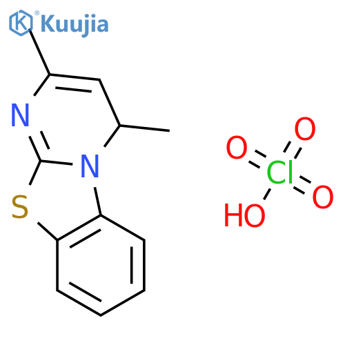 2,4-Dimethyl-pyrimido(2,1-b)benzothiazole perchlorate structure
