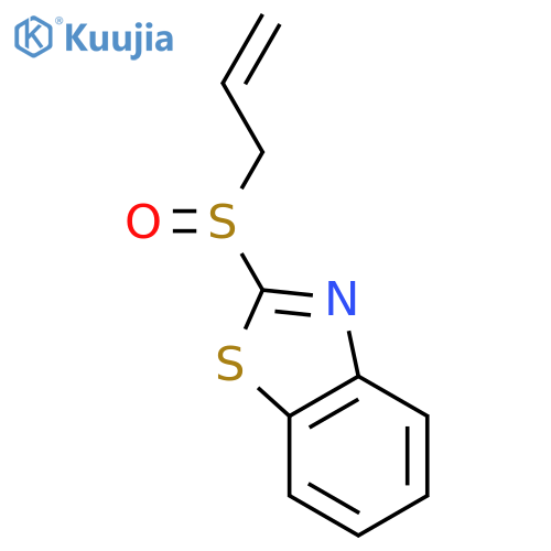 Benzothiazole,2-(2-propen-1-ylsulfinyl)- structure