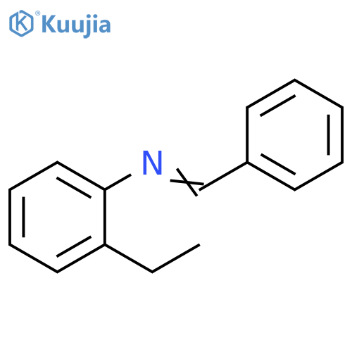 Benzenamine, 2-ethyl-N-(phenylmethylene)- structure