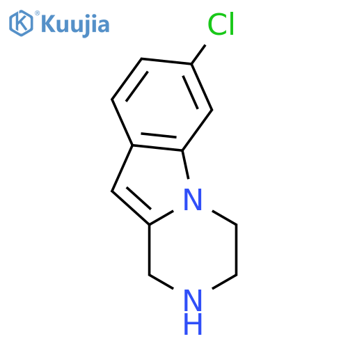 7-chloro-1H,2H,3H,4H-pyrazino1,2-aindole structure