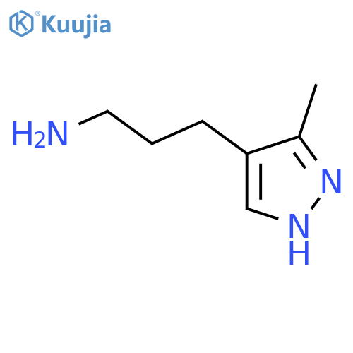 3-(5-methyl-1H-pyrazol-4-yl)propan-1-amine structure