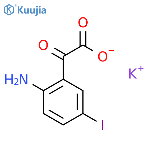 Potassium 2-(2-amino-5-iodophenyl)-2-oxoacetate structure