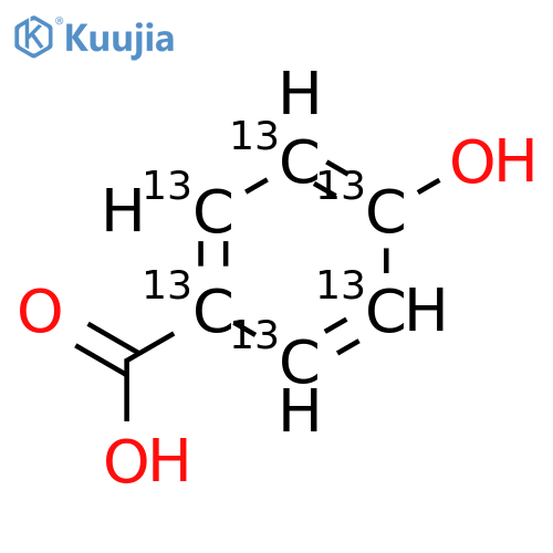4-Hydroxybenzoic-1,2,3,4,5,6-13C6 Acid structure