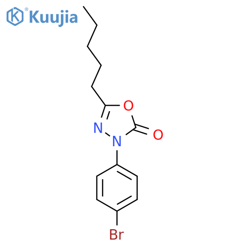 3-(4-Bromophenyl)-5-pentyl-1,3,4-oxadiazol-2(3H)-one structure