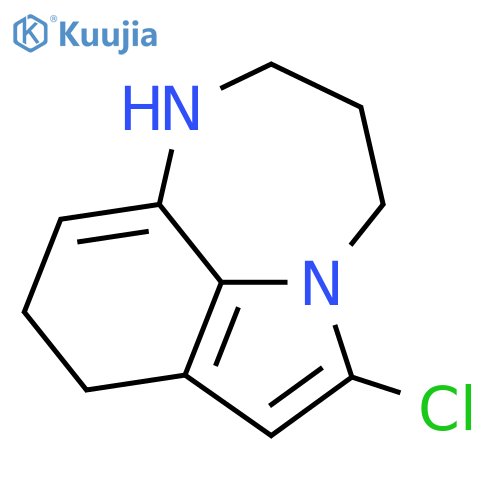 Pyrrolo[1,2,3-ef]-1,5-benzodiazepine,9-chloro-1,2,3,4,6,7-hexahydro- structure