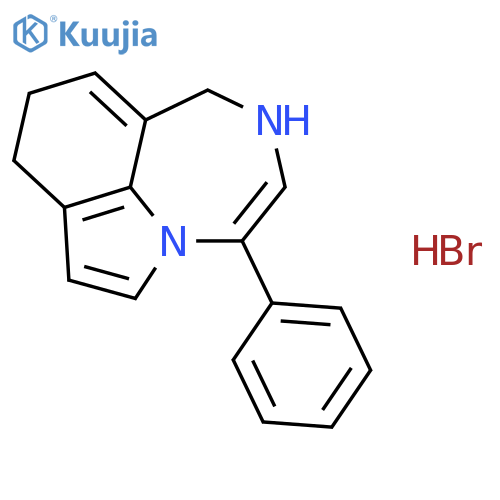 Pyrrolo[3,2,1-jk][1,4]benzodiazepine,3,4,6,7-tetrahydro-1-phenyl-, hydrobromide (1:1) structure