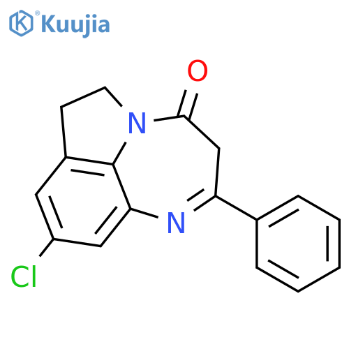 Pyrrolo[1,2,3-ef]-1,5-benzodiazepin-4(3H)-one,9-chloro-6,7-dihydro-2-phenyl- structure