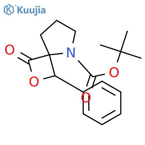 2-Oxa-5-azaspiro[3.4]octane-5-carboxylic acid, 1-oxo-3-phenyl-, 1,1-diMethylethyl ester structure