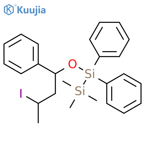 [(3-iodo-1-phenylbutan-1-oxy)diphenylsilyl]trimethylsilane structure