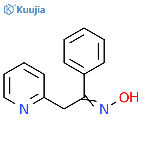 Ethanone, 1-phenyl-2-(2-pyridinyl)-, oxime structure