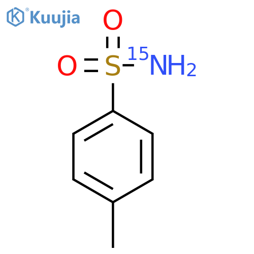 Benzenesulfonamide-15N,4-methyl- structure