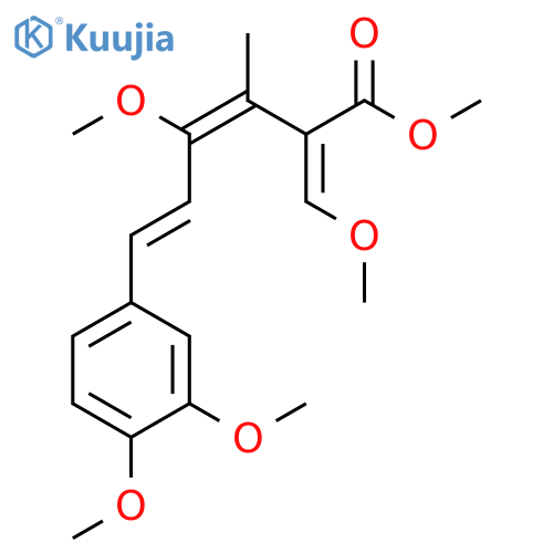 3,5-Hexadienoic acid,6-(3,4-dimethoxyphenyl)-4-methoxy-2-(methoxymethylene)-3-methyl-,methyl ester, (2Z,3E,5E)- structure