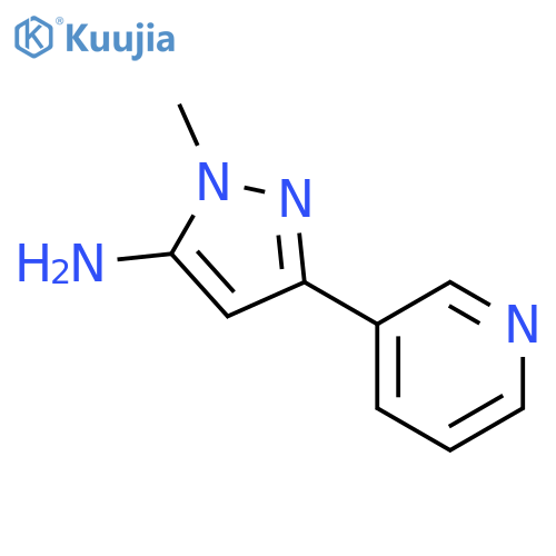 1-Methyl-3-pyridin-3-yl-1H-pyrazol-5-amine structure