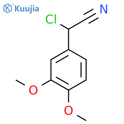 2-Chloro-2-(3,4-dimethoxyphenyl)acetonitrile structure