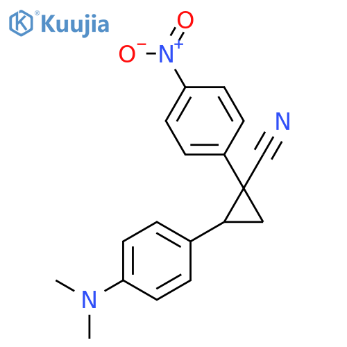 Cyclopropanecarbonitrile,2-[4-(dimethylamino)phenyl]-1-(4-nitrophenyl)- structure