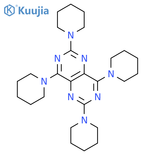 Pyrimido[5,4-d]pyrimidine,2,4,6,8-tetra-1-piperidinyl- structure