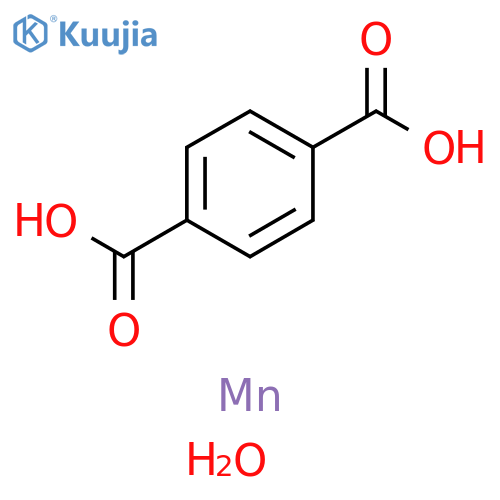1,4-Benzenedicarboxylic acid, manganese(2+) salt (1:1), dihydrate structure