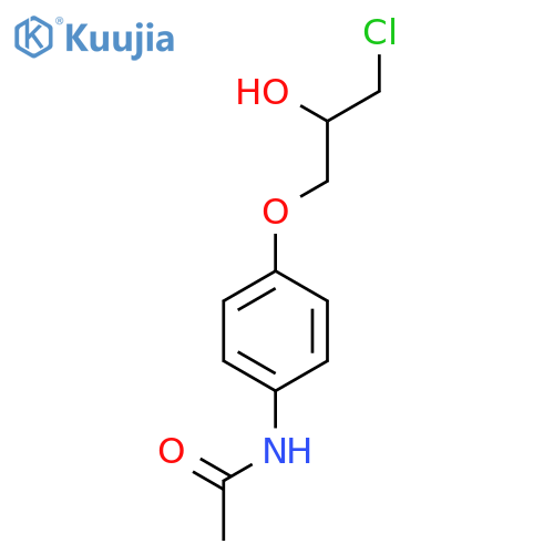 Acetamide, N-[4-(3-chloro-2-hydroxypropoxy)phenyl]- structure