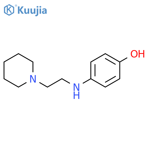 Phenol,4-[[2-(1-piperidinyl)ethyl]amino]- structure