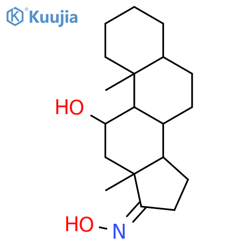 Androstan-17-one,11-hydroxy-, oxime, (5a,11b)- (9CI) structure