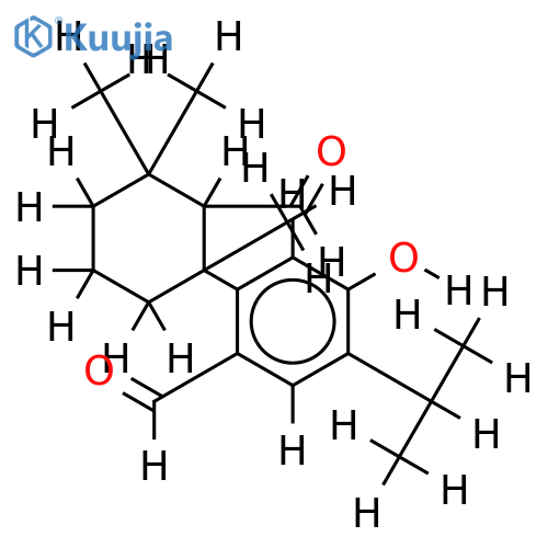 12-Hydroxy-6,7-seco-8,11,13-abietatriene-6,7-dial structure