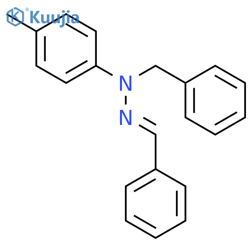 Benzaldehyde, 2-(4-methylphenyl)-2-(phenylmethyl)hydrazone structure