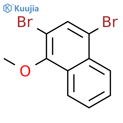 Naphthalene, 2,4-dibromo-1-methoxy- structure