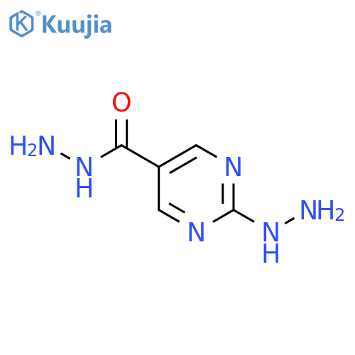5-Pyrimidinecarboxylicacid, 2-hydrazinyl-, hydrazide structure
