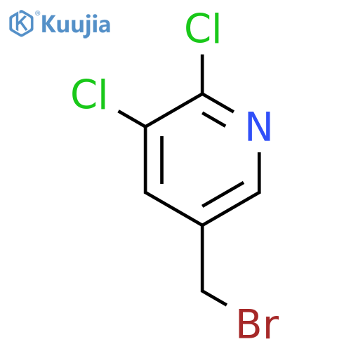 5-(bromomethyl)-2,3-dichloropyridine structure