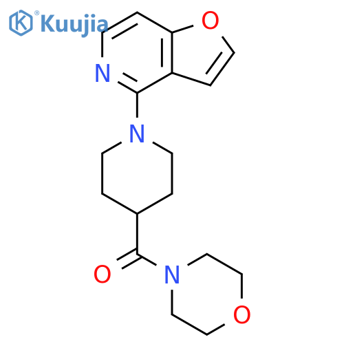 4-(1-{furo[3,2-c]pyridin-4-yl}piperidine-4-carbonyl)morpholine structure