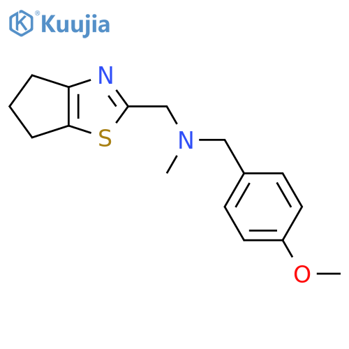 ({4H,5H,6H-cyclopenta[d][1,3]thiazol-2-yl}methyl)[(4-methoxyphenyl)methyl]methylamine structure
