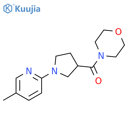 4-[1-(5-methylpyridin-2-yl)pyrrolidine-3-carbonyl]morpholine structure