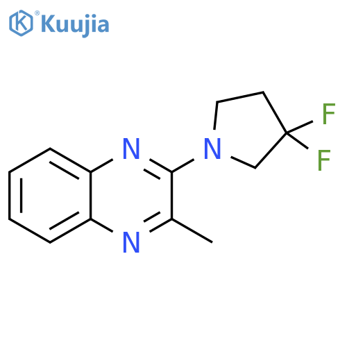 2-(3,3-difluoropyrrolidin-1-yl)-3-methylquinoxaline structure