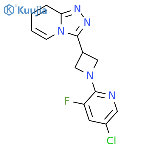 5-chloro-3-fluoro-2-(3-{[1,2,4]triazolo[4,3-a]pyridin-3-yl}azetidin-1-yl)pyridine structure