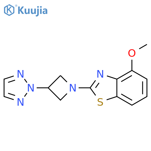 4-methoxy-2-[3-(2H-1,2,3-triazol-2-yl)azetidin-1-yl]-1,3-benzothiazole structure
