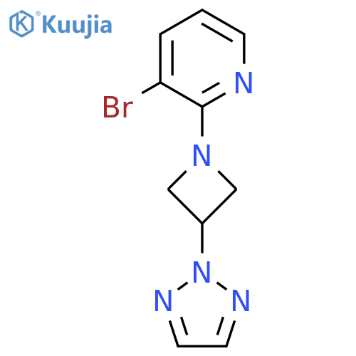 3-bromo-2-[3-(2H-1,2,3-triazol-2-yl)azetidin-1-yl]pyridine structure