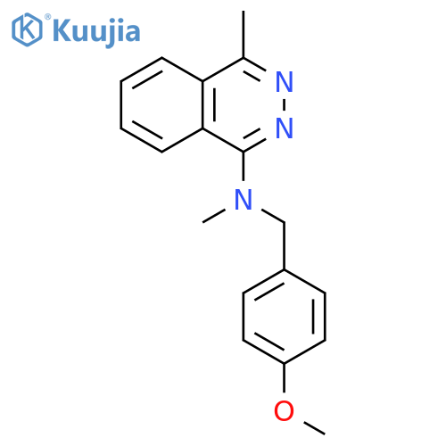 N-(4-methoxyphenyl)methyl-N,4-dimethylphthalazin-1-amine structure